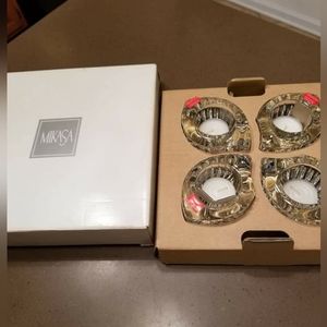 Set of 4 Mikasa votive holders